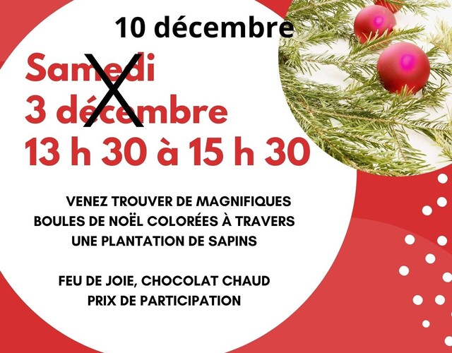 Chasse aux boules de Noël