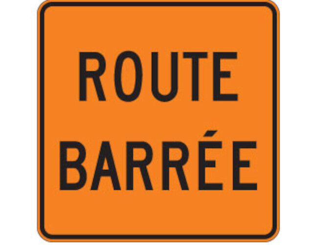 ROUTE DU SOUVENIR BARRÉE