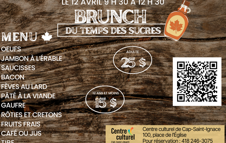 LE BRUNCH DU TEMPS DES SUCRES DE CAP-SAINT-IGNACE