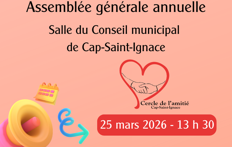 Assemblée générale annuelle du Cercle de l'amitié