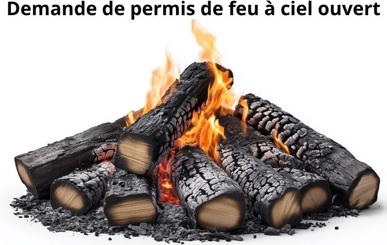 Demande de permis de feu à ciel ouvert