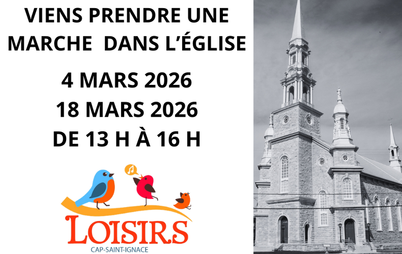 Marche dans l'église