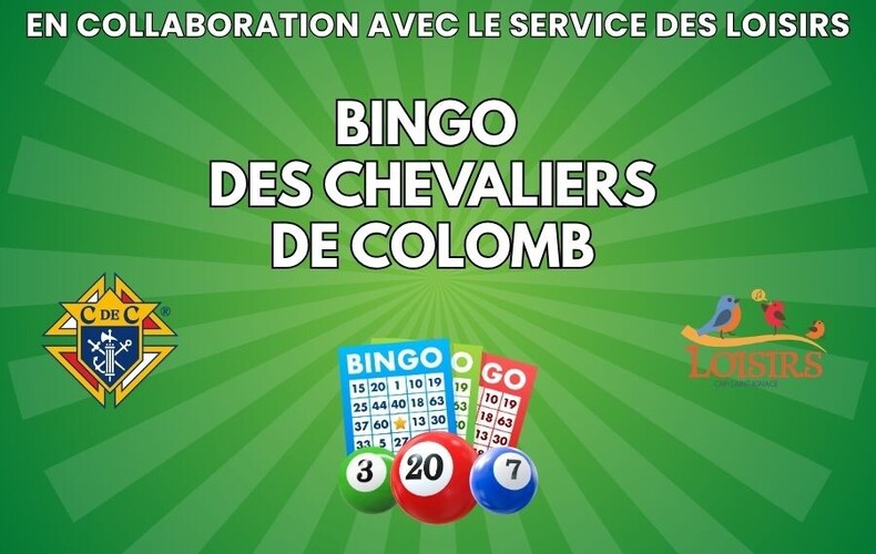 BINGO DES CHEVALIERS DE COLOMB