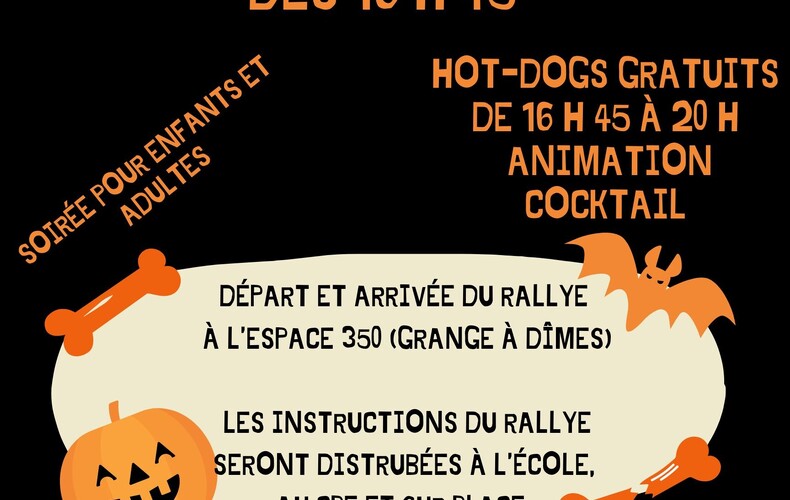 Soirée et rallye d'Halloween