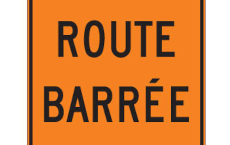 ROUTE DU SOUVENIR BARRÉE