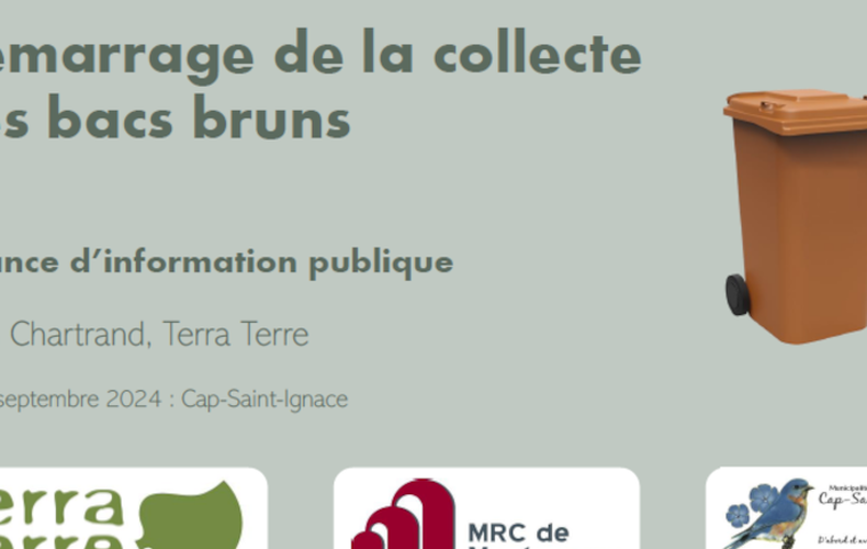 Séance d'information publique - matières organiques