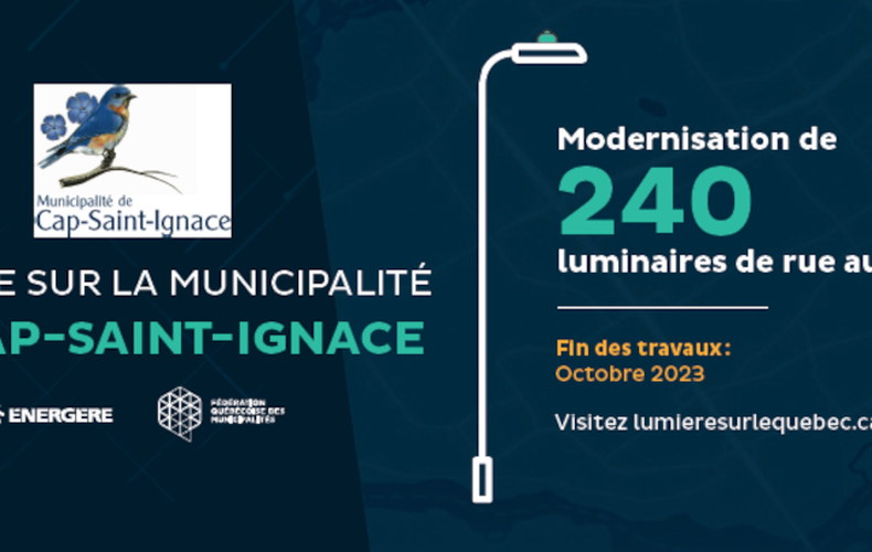 La Municipalité de Cap-Saint-Ignace modernise son réseau d'éclairage public